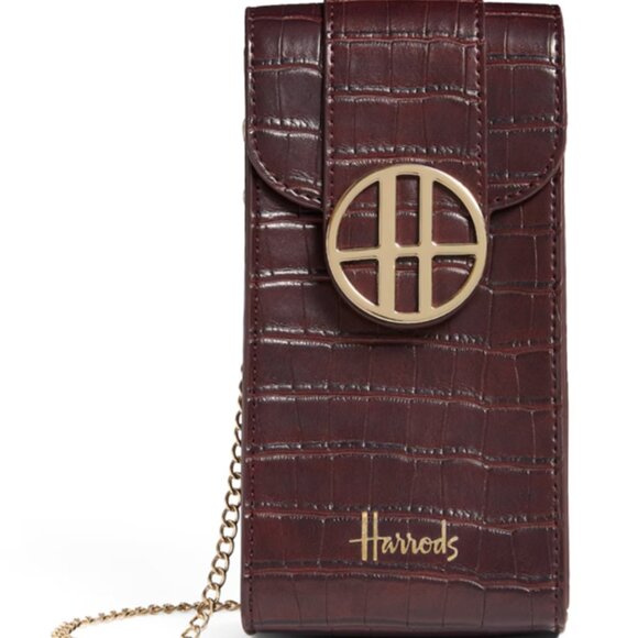 Harrods Accessories - Harrods Croc-Embolished Nano Bag
